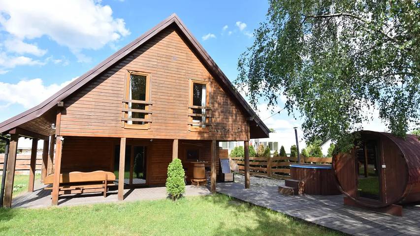 Dom dla 11 osób, z ogród i sauna w Jezioro Żarnowieckie
