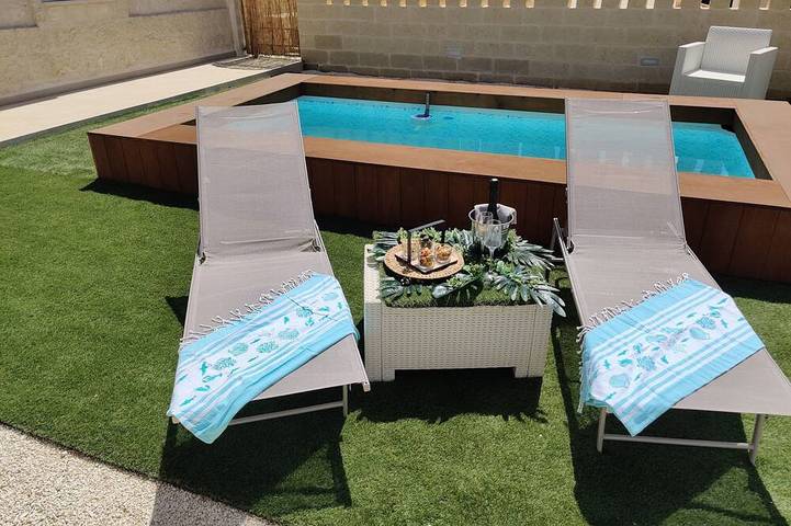 Villa con piscina per 2 persone, con idromassaggio a Monopoli