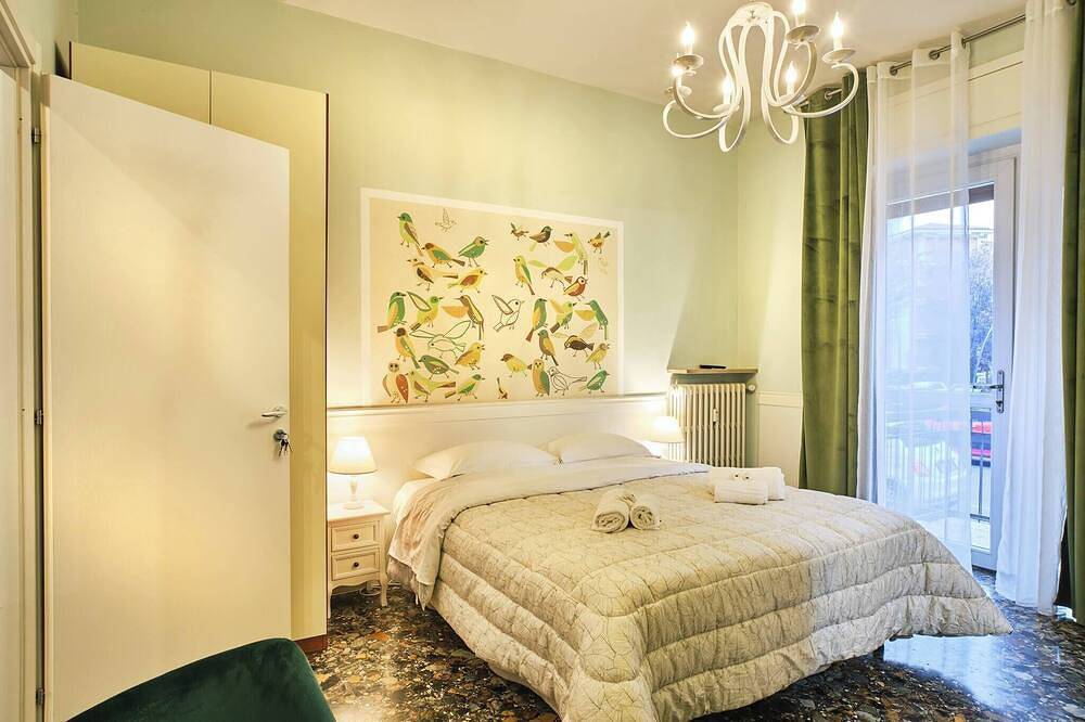 Stanza verde con bagno privato - uso cucina - La Voliera in Vérone, Province de Vérone