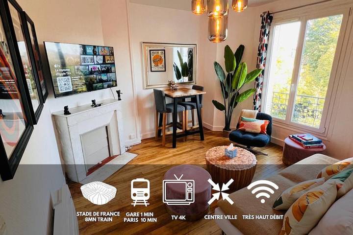 Appartement de vacances pour 2 personnes, avec Vue à Enghien-les-Bains