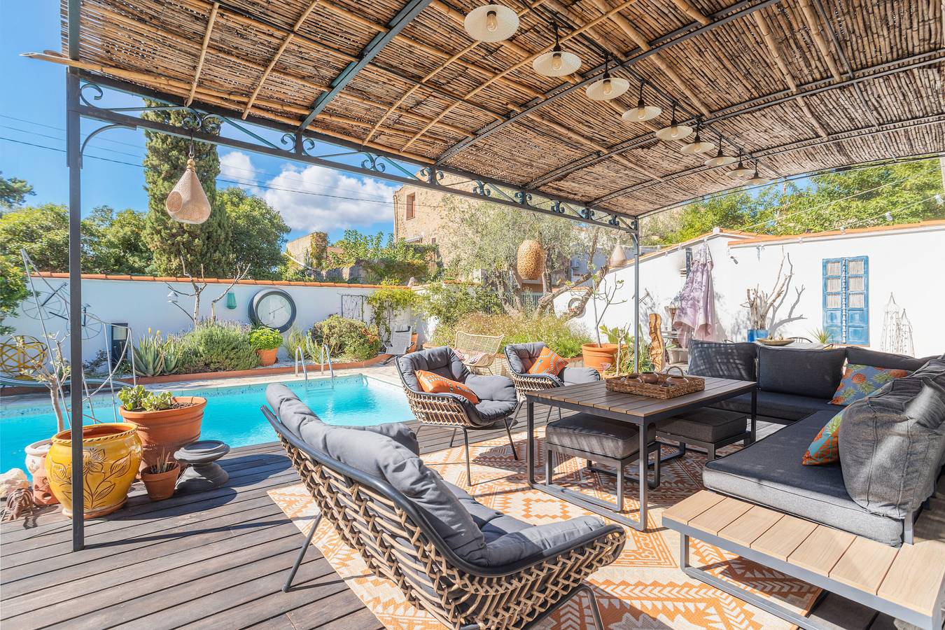 Casa di paese con piscina privata, Wi-Fi e aria condizionata in Espira-de-l'Agly, Perpignan e dintorni