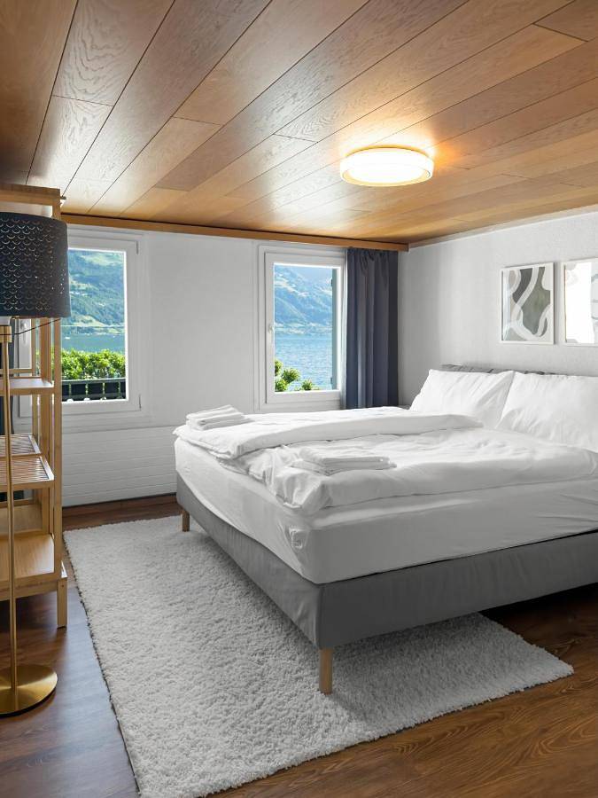 Gîte pour 6 personnes, avec vue ainsi que vue sur le lac et balcon à Gersau - 3