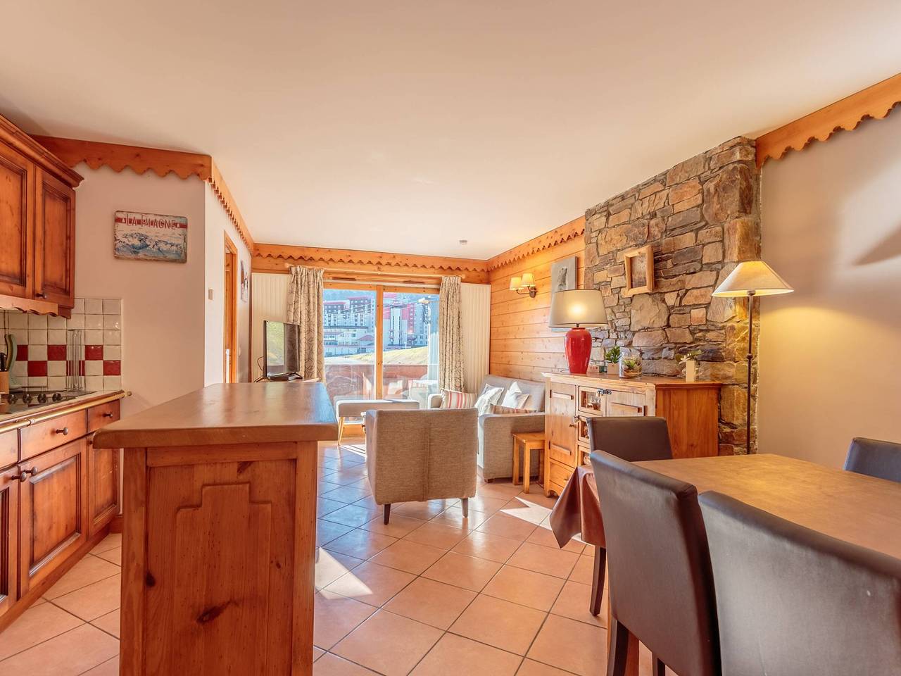 Appartement entier, Appartement spacieux avec accès pistes et espace bien-être in Aime 2000, Aime-la-Plagne