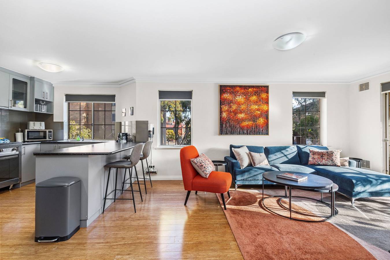 Entire apartment,  3Bdr + Sauna + Pool + Gym + Parking in East Perth, Perth