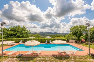 Gîte pour 4 personnes, avec jacuzzi et jardin, animaux acceptés à Colle di Val d'Elsa