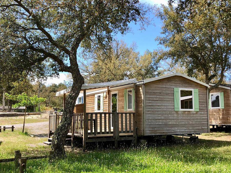 Camping Nature L'Airial - Mobile home 4 persons - Authentic 2 bedrooms 4 pers in Soustons, Côte d’Argent