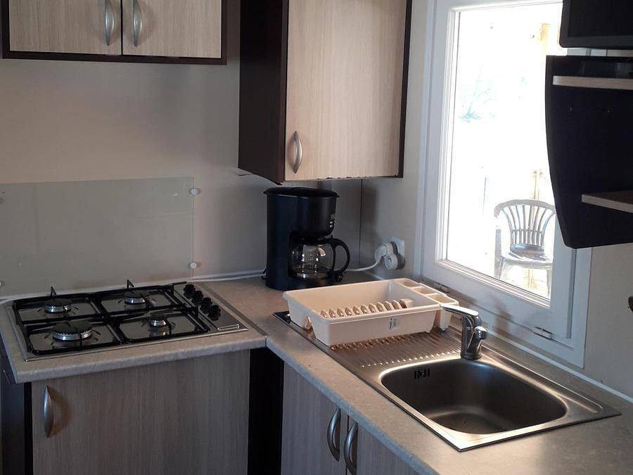 Camping du Lac - Mobile home 6 persons - cottage 3 bedrooms river in Foix, Ariège