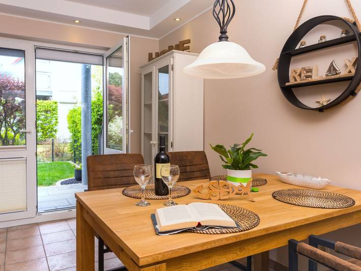 Ferienwohnung für 3 Personen, mit Terrasse und Garten