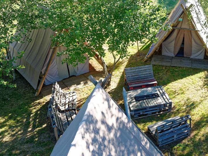 Camping pour 6 personnes, avec Bassin pour enfant en Haute-Loire