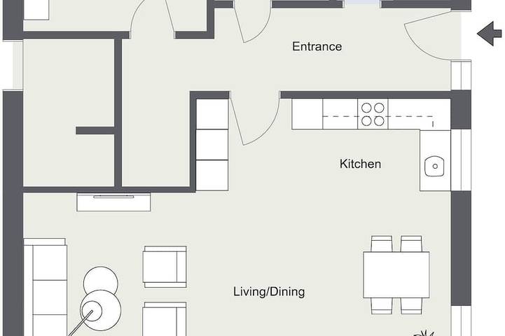 Ferienwohnung für 6 Personen, mit Balkon - 1