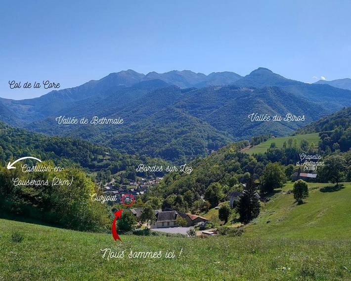 Chambre d’hôte pour 5 personnes, avec vue ainsi que piscine et jardin dans l' Ariège - 4