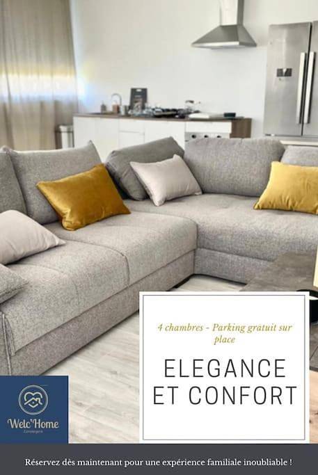 Ferienwohnung für 8 Personen, mit Balkon und Whirlpool sowie Terrasse und Garten