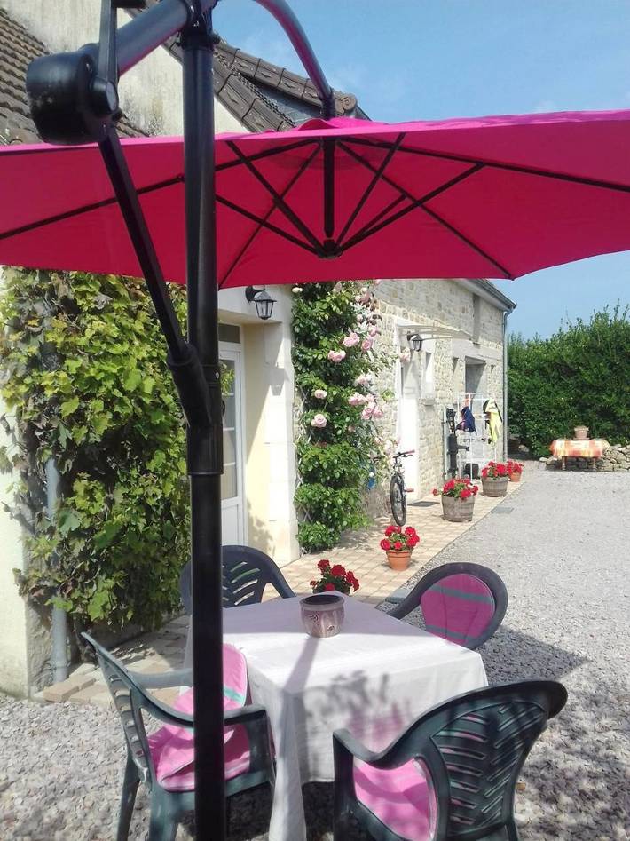 Chambre d’hôte pour 2 personnes, avec Terrasse et Jardin à Turqueville