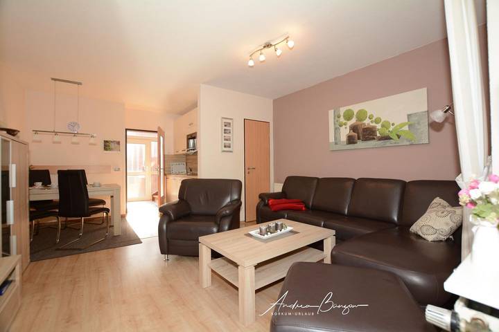 Ferienwohnung für 4 Personen, mit Balkon/Terrasse und Terrasse auf Borkum