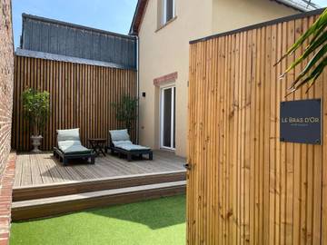 Gîte pour 4 personnes, avec jardin à Pont-l'Évêque