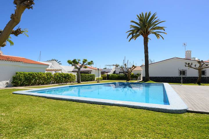 Bungalow für 6 Personen, mit Terrasse und Garten sowie Pool in Maspalomas - 2