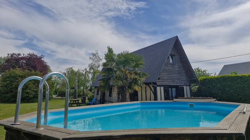 Bungalow for 4 personer med have in Fatouville-Grestain, Côte de Grâce