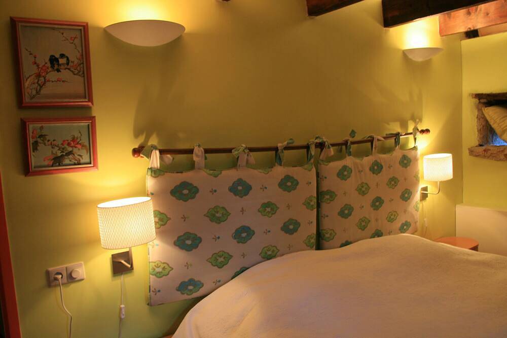 Charming air-conditioned house with heated fenced swimming pool and large garden in Espédaillac, Macizo Central