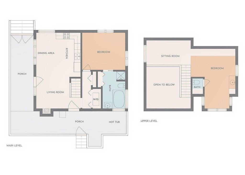 Secluded, renovated, cabin with gorgeous mountain views, firepit, hot tub in Blount County