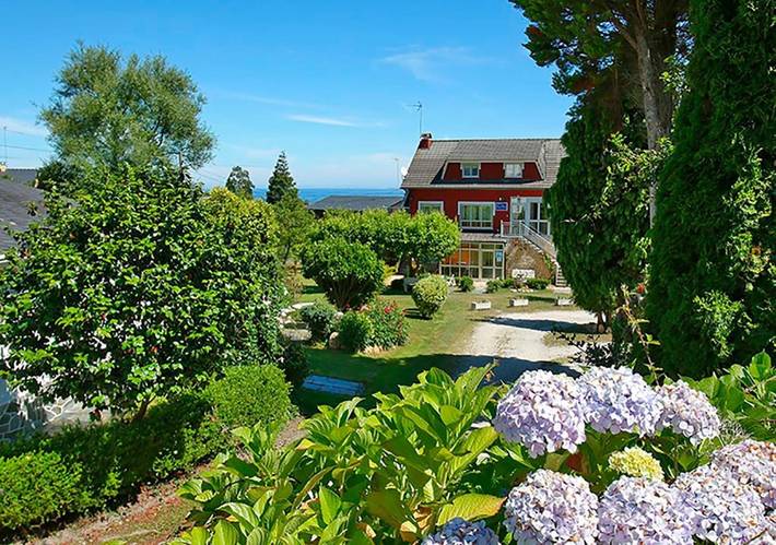 Casa de huéspuedes para 2 personas, con Terraza y Jardín en Barreiros