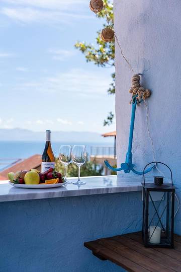 Gîte pour 4 personnes, avec vue et jardin, animaux acceptés à Kavala