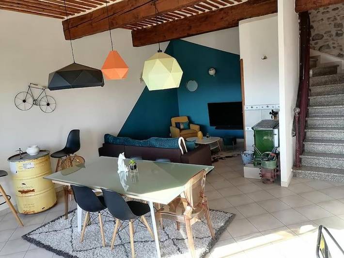 Gîte pour 6 personnes, avec Vue à Cases-de-Pène