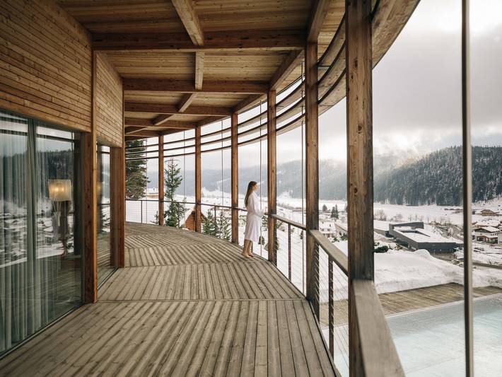 Hotel für 4 Personen, mit Whirlpool und Garten sowie Balkon in Innichen
