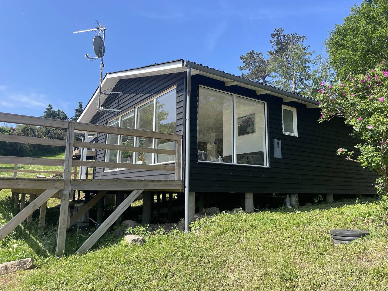  Ferienhaus mit Meerblick- 5 min.  zum strand in Sandkås, Allinge