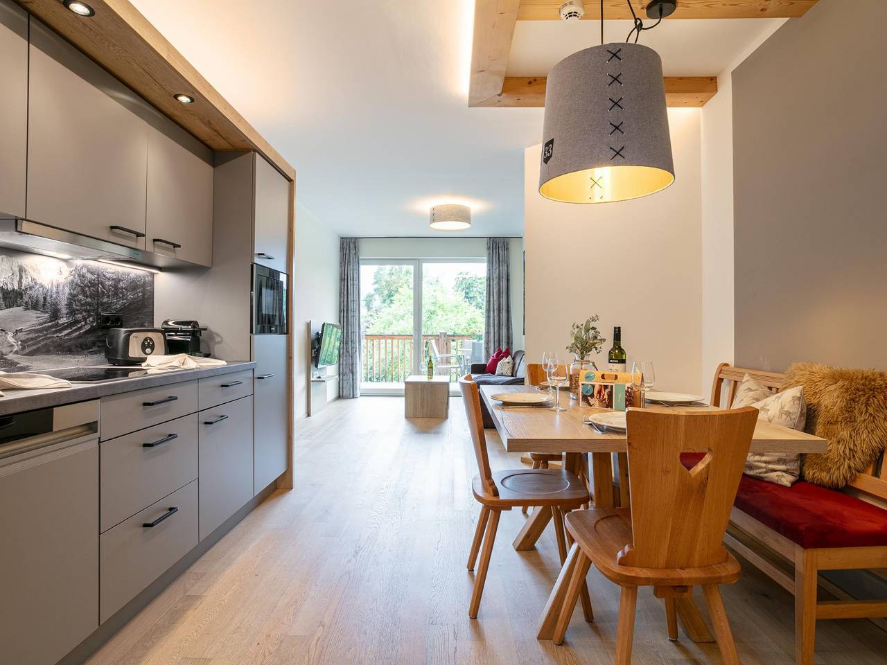 Ganze Wohnung, Luxuriöse Wohnung mit Sauna und Balkon in Haus, Schladming-Dachstein