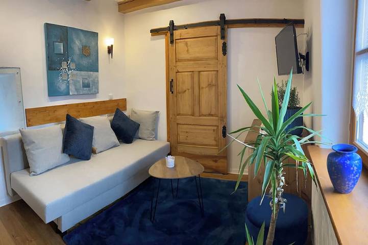 Ferienwohnung für 3 Personen, mit Balkon und Garten