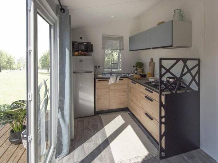 Camping Au Pigeonnier - Mobilheim 6 personen - Premium 3 Ch in Le Château-d'Oléron, Côte de Beauté