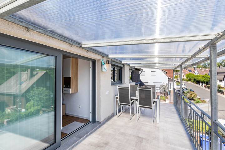 Ferienwohnung für 4 Personen, mit Balkon im Rheingau