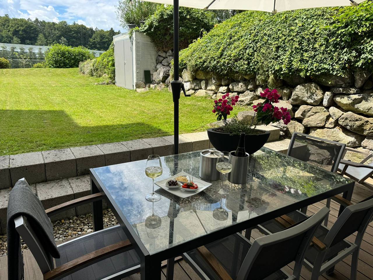 Ganze Wohnung, Apartment 'Ruhe Und Living' mit privater Terrasse, Garten und Wlan in Friedrichshafen, Region Bodensee-Oberschwaben