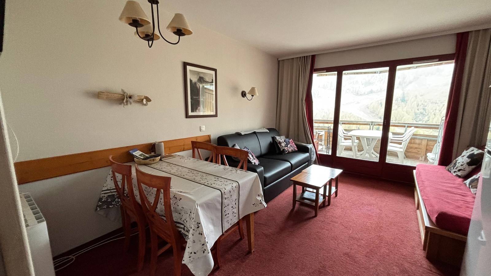 Mooi 2-kamerappartement met uitzicht op de pistes, Terrasses d'Azur in Isola 2000, Isola