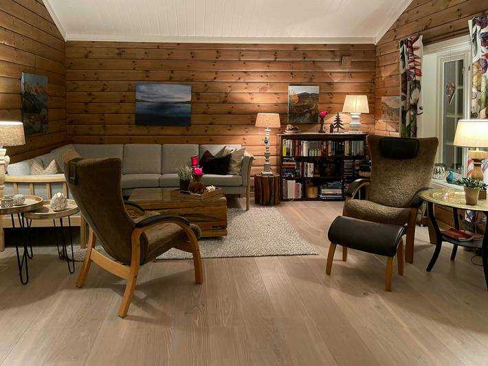 Ferieudlejning for 8 personer, med terrasse, husdyr tilladt i Norge