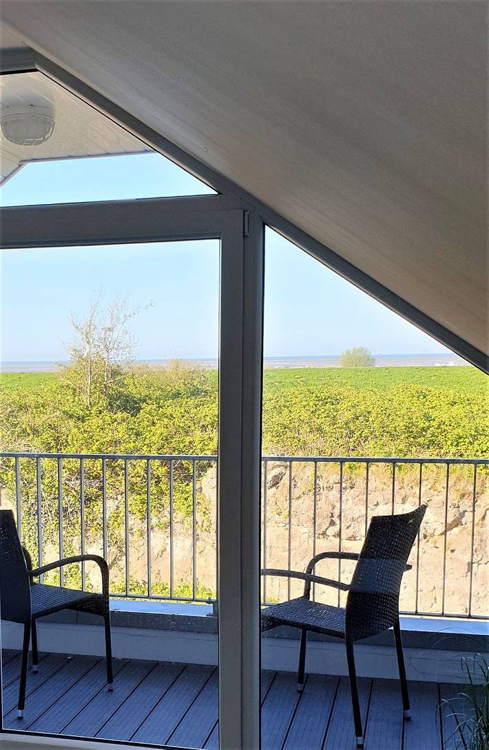 Ferienhaus mit Meerblick für 6 Personen, mit Sauna und Balkon in Schillig - 3