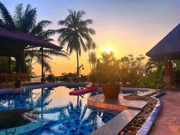 Station pour 2 personnes, avec piscine ainsi que jardin et vue dans Koh Tao