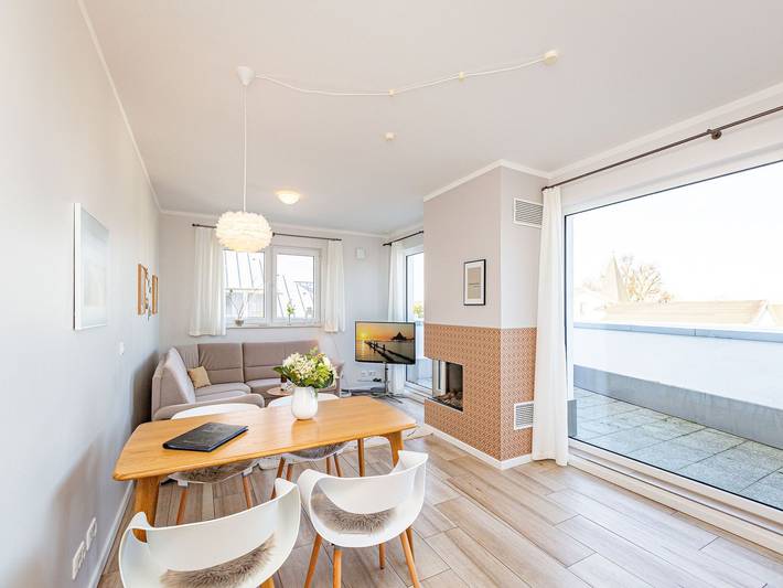 Ferienwohnung für 4 Personen, mit Balkon und Sauna