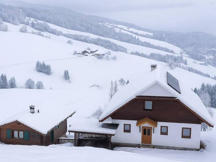 Ferienhaus für 6 Personen, mit Balkon und Garten sowie Sauna