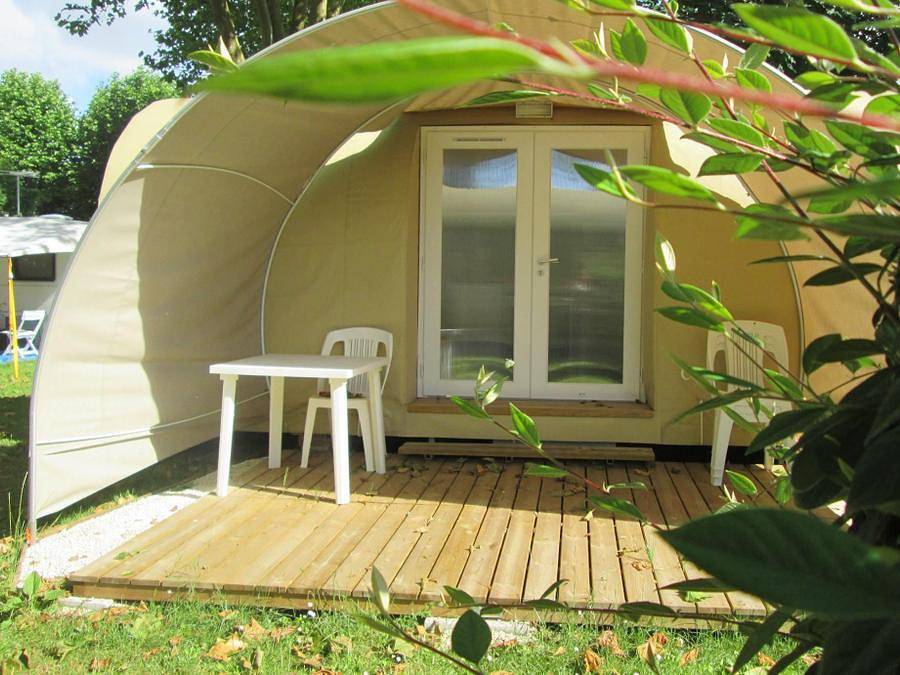 Camping Val de Boutonne - Bungalow de lona 4 personas - Coco Sweet sin instalaciones sanitarias in Saint-Jean-d'Angély, Saint-Jean-d'Angély region