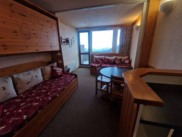 Chalet pour 4 personnes, avec balcon dans La Plagne - 3