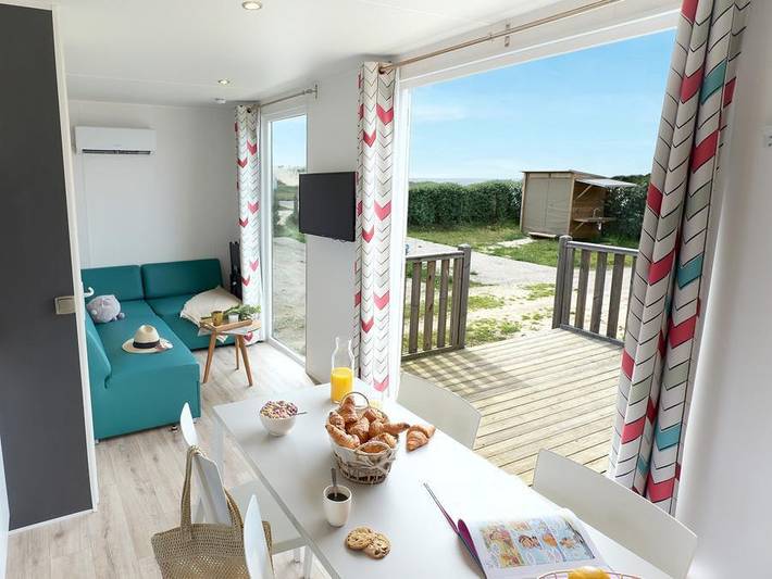 Wohnwagen für 6 Personen, mit Meerblick und Terrasse in Vendays-Montalivet - 3