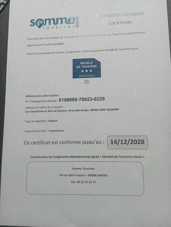 Gîte pour 4 personnes, avec terrasse à Saint-Blimont - 4