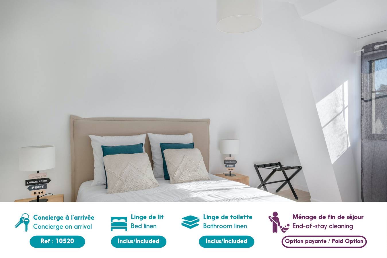 Appartement entier, À 50m de la plage, bel appartement sous les toits in Pléneuf-Val-André, Côte de Goëlo