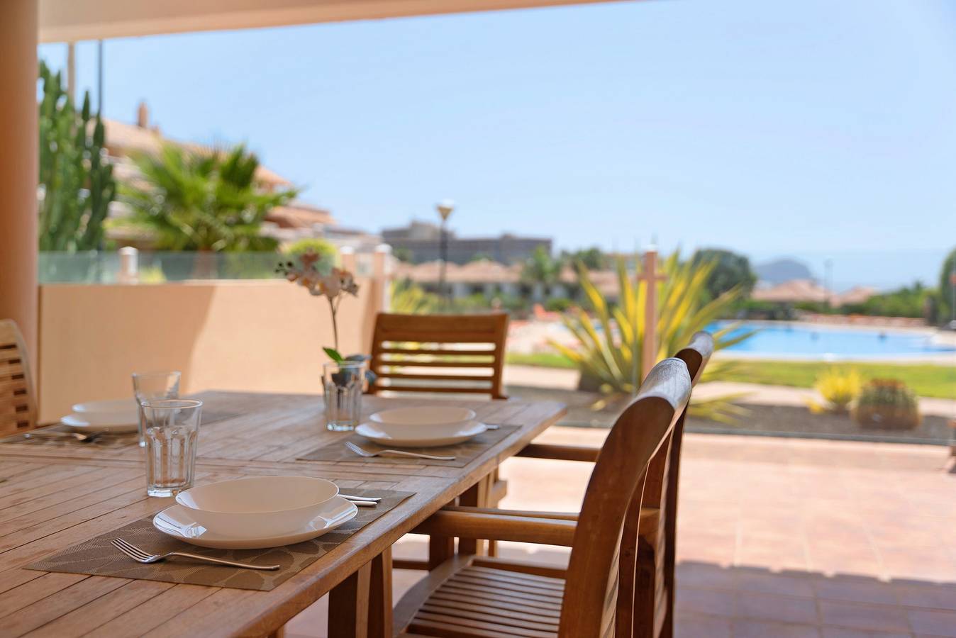 Ganze Wohnung, Ferienwohnung "Royal Marine Golf V" mit Meerblick, Gemeinschaftspool und Wlan in Las Adelfas, Amarilla Golf