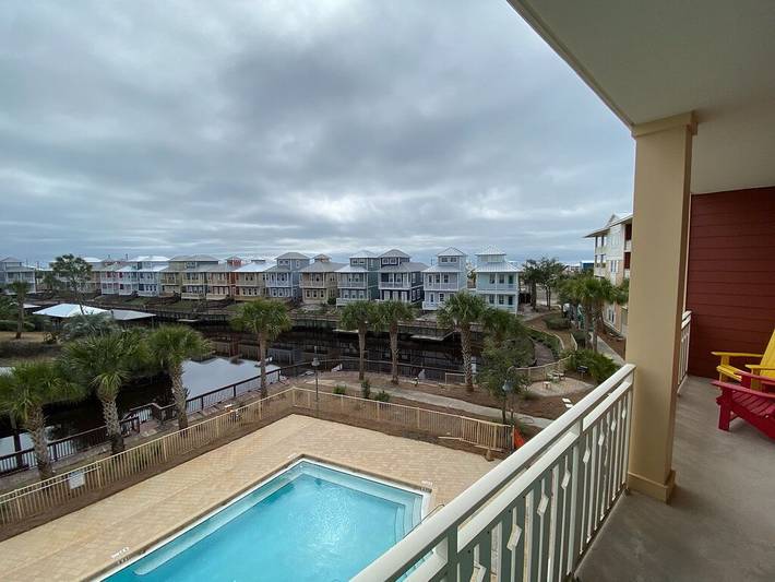 Vacation rental for 9 people, with balcony and hot tub as well as pool in Mexico Beach (FL)