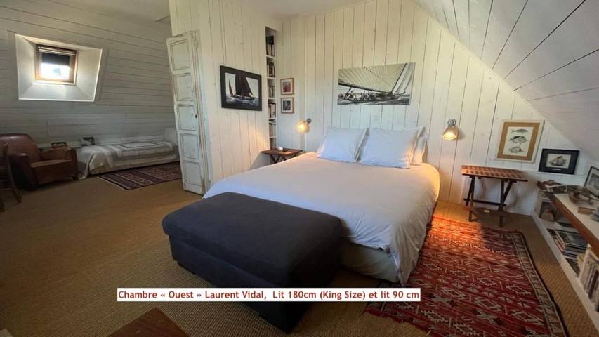 Chambre d’hôte pour 3 personnes, avec Terrasse ainsi que Jardin et Vue à Plouharnel