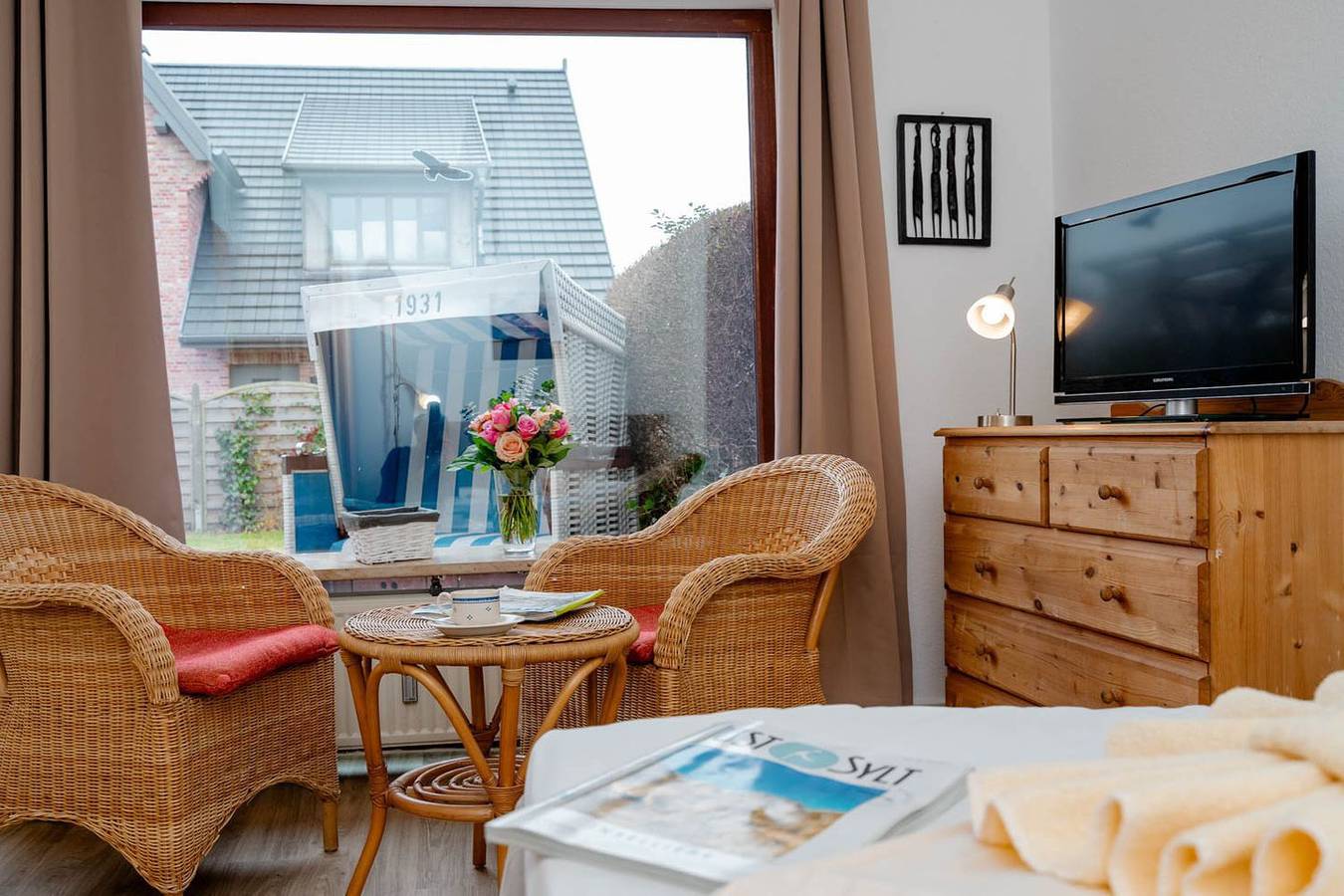 Ganze Wohnung, Die ebenerdige Ferienwohnung Krabbe liegt im ruhigen alten Westerländer Ortskern in Sylt (Gemeinde), Sylt