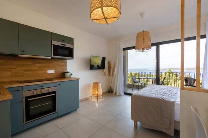 Ganze Wohnung, Studio Lentisque magnificent sea view in Cargèse, Regionaler Naturpark Korsika