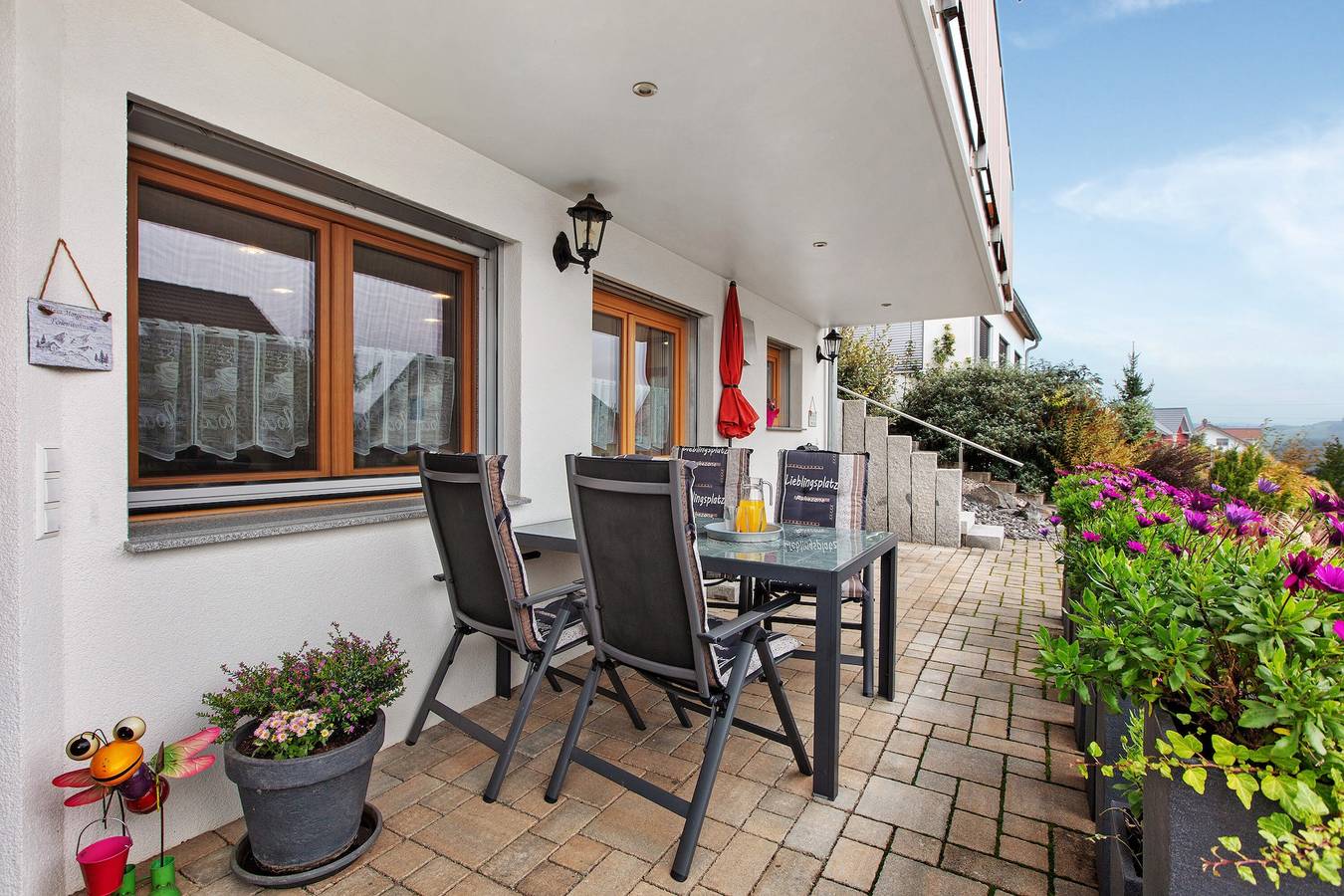 Ganze Wohnung, Apartment 'Morgensonne' mit Bergblick, privater Terrasse und Wlan in Weilheim, Südschwarzwald